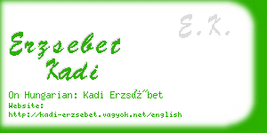 erzsebet kadi business card